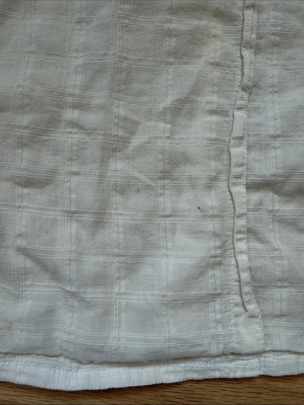 Mabo Creamy White Textured 100% Cotton Sleeveless Tank Top Girls sz 10/11